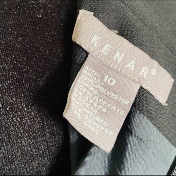 🎉S O L D 🎉 KENAR BLACK DRESS Sz 10 - Picture 7 of 7